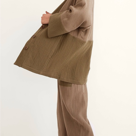 Madewell Lightspun Robe Jacket in Colorblock - Picture 8 of 10